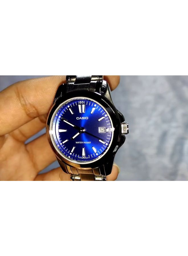 CASIO Men's Water Resistant Stainless Steel Quartz Analog Watch MTP-1215A-2A2DF - 38 mm - Silver - Image 5