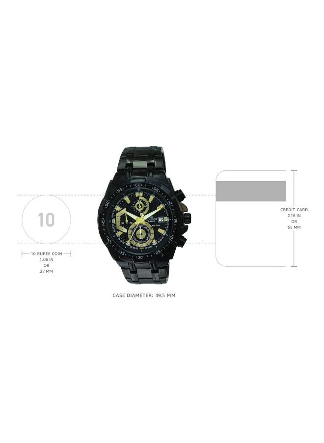 CASIO - Men's Edifice Water Resistant Chronograph Watch EFR-539BK-1AVUDF - Image 1