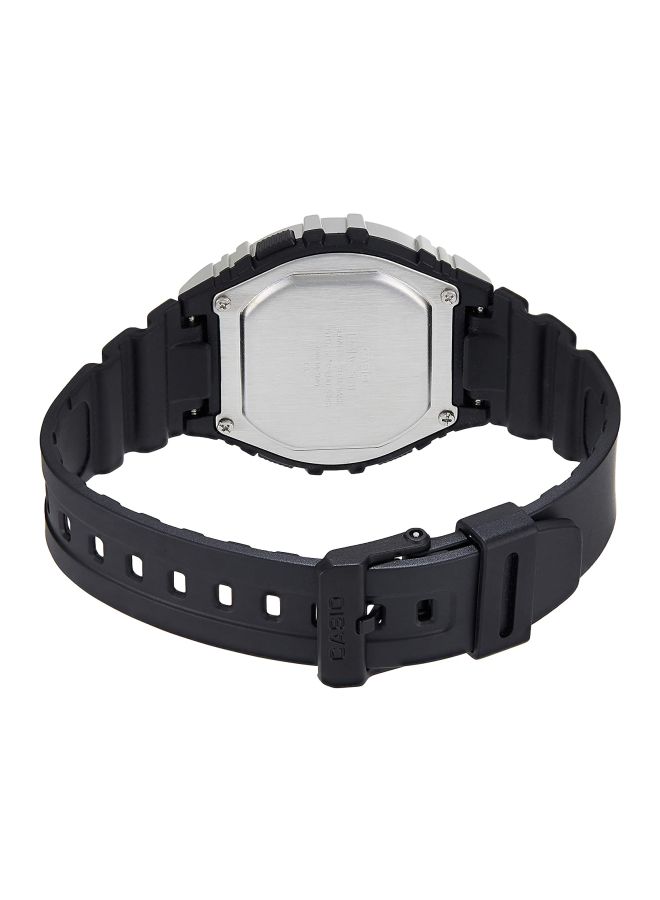 CASIO - Boys' Youth Water Resistant Digital Watch W-216H-1CVDF - 46 mm - Black - Image 1