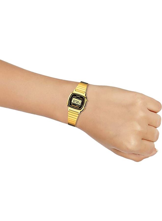 CASIO Women's Water Resistant Digital Watch LA670WGA-1DF - 25 mm - Gold  - Image 4