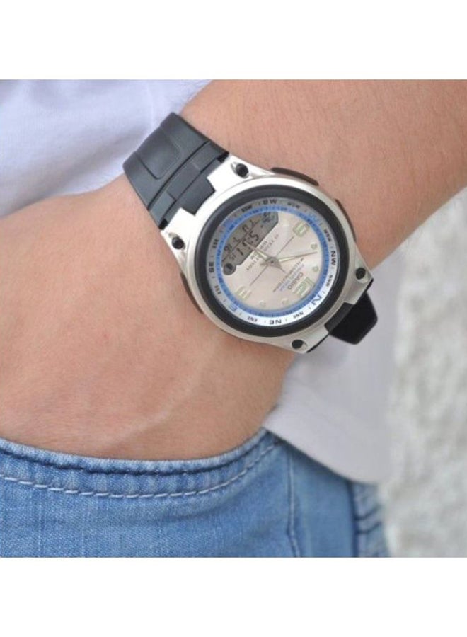 CASIO Men's Resin Analog & Digital Quartz Watch AW-82-7AV - 40 mm - Black - Image 5