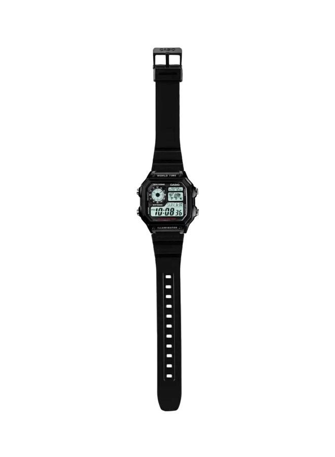 CASIO - Boys' Youth Water Resistant Digital Watch AE-1200WH-1AVDF - Image 1