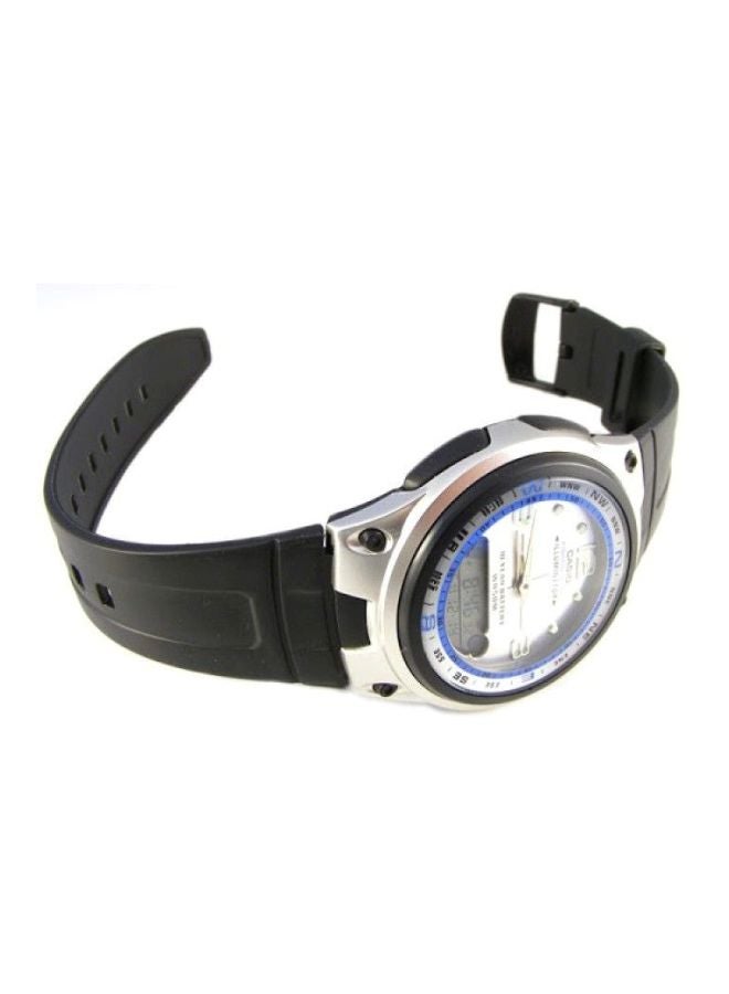 CASIO - Men's Youth Water Resistant Analog & Digital Watch AW-82-7AVDF - 38 mm - Black - Image 1