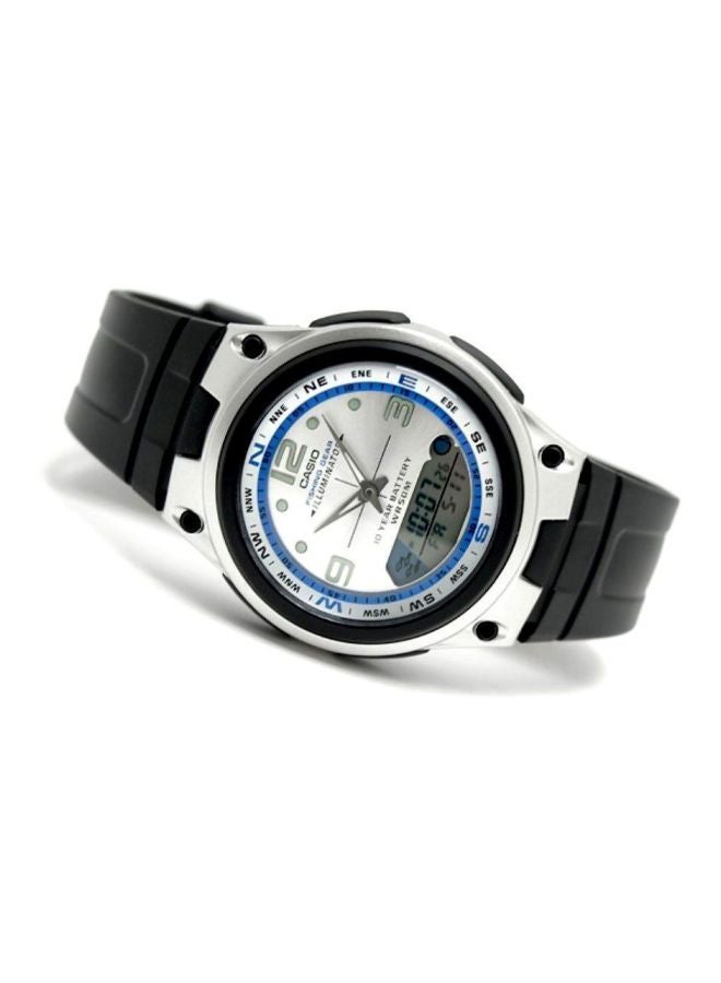 CASIO - Men's Youth Water Resistant Analog & Digital Watch AW-82-7AVDF - 38 mm - Black - Image 1
