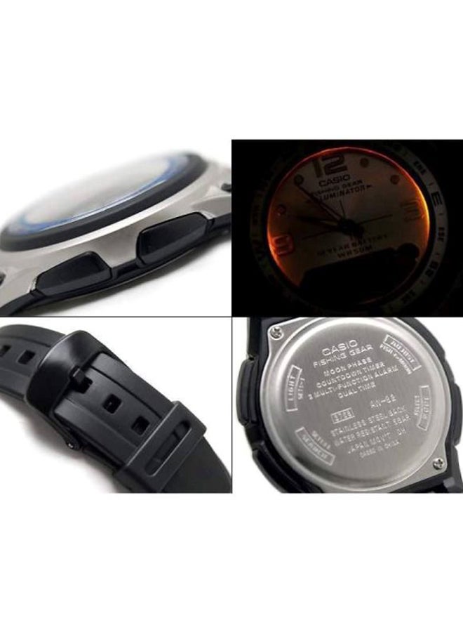 CASIO - Men's Youth Water Resistant Analog & Digital Watch AW-82-7AVDF - 38 mm - Black - Image 1