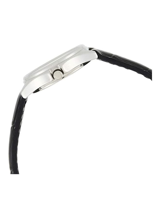 كاسيو ساعة يد كوارتز بعقارب وسوار من الجلد طراز LTP-1183E-7ADF - 29 مم - لون أسود للنساء - Image 4