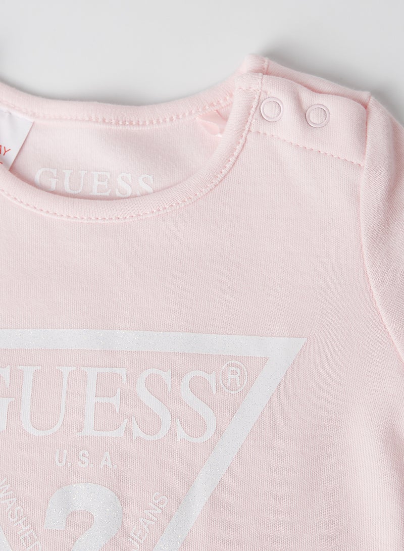 GUESS Baby Logo Onesie Ballerina - Image 3