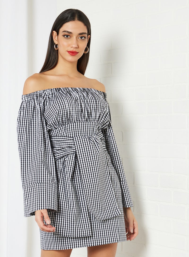 ELLIATT - Prelude Dress Black/White - Image 1