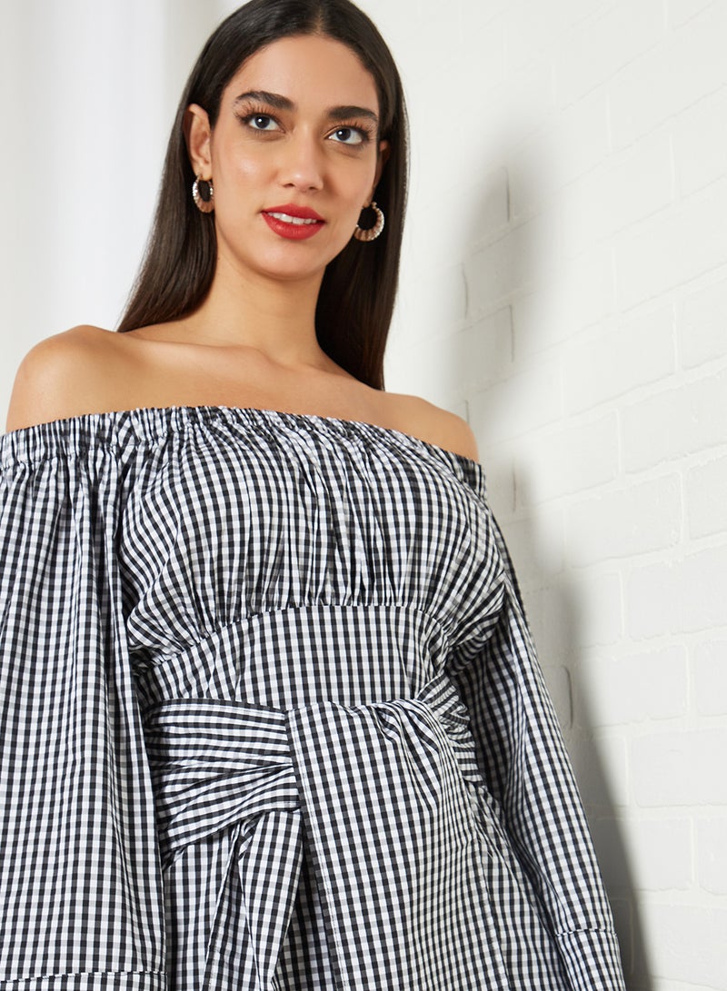 ELLIATT - Prelude Dress Black/White - Image 1