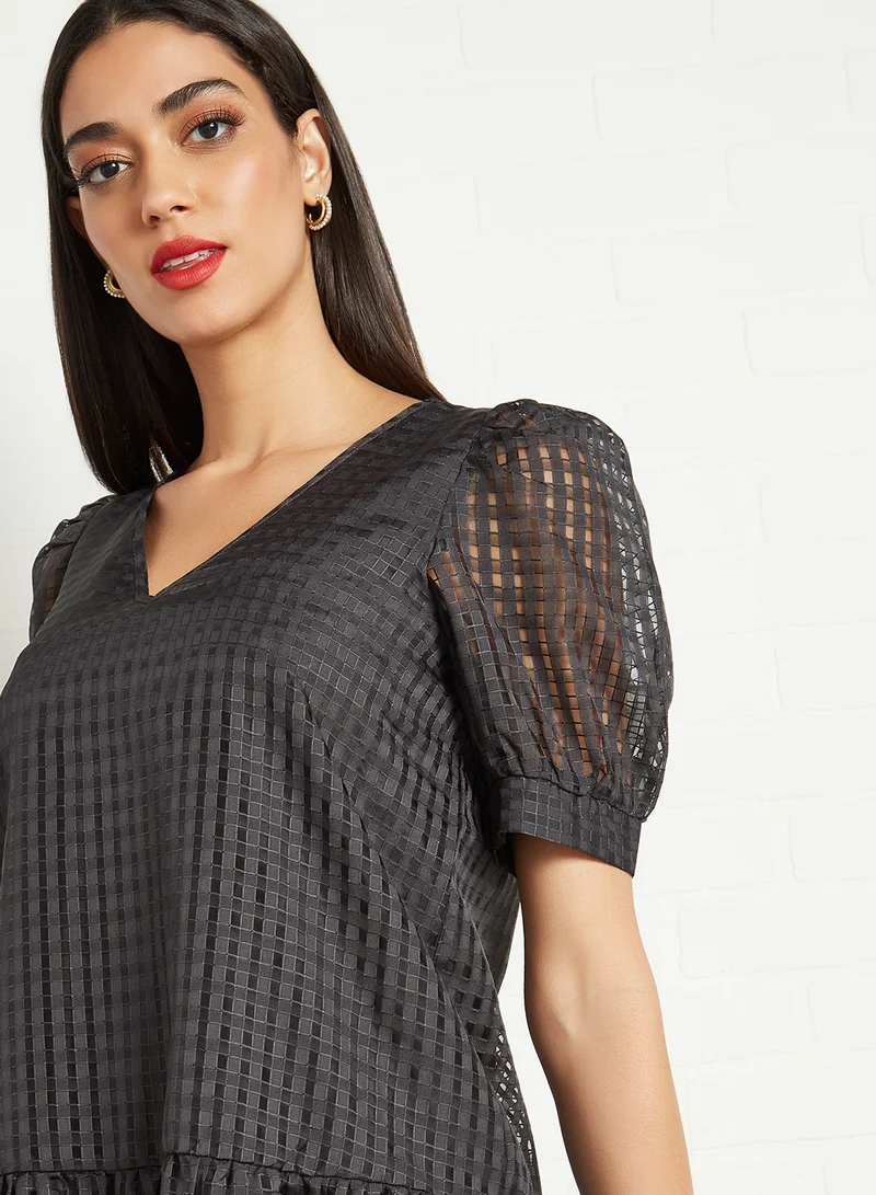 ONLY Patterned Mini Dress Phantom