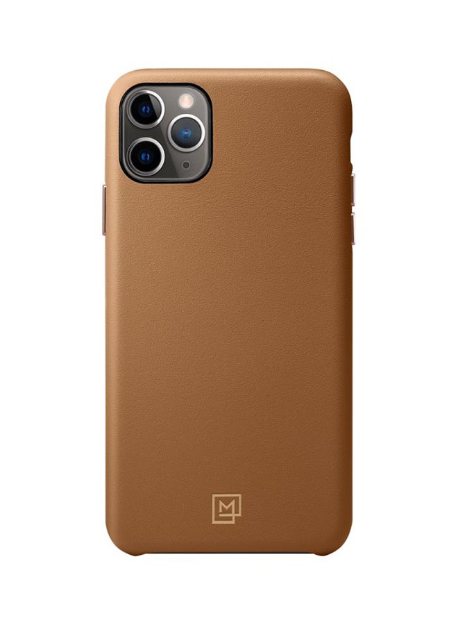 Spigen iPhone 11 Pro MAX La Manon Calin PU Leather cover / case Camel Brown - Image 2