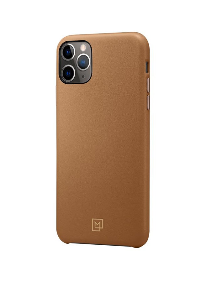 Spigen iPhone 11 Pro MAX La Manon Calin PU Leather cover / case Camel Brown - Image 3