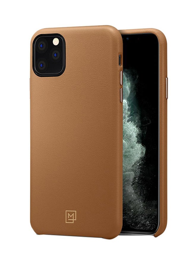 Spigen iPhone 11 Pro MAX La Manon Calin PU Leather cover / case Camel Brown - Image 1