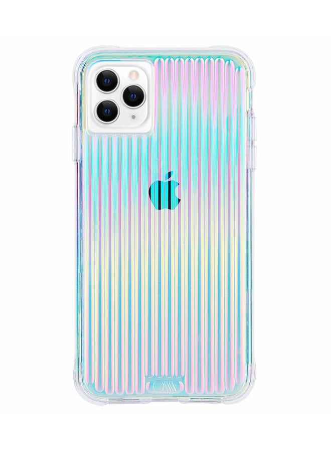 كايس مايت غطاء حماية جيمو لهاتف أبل آيفون 11 برو قزحي الألوان مع نمط تجاويف - Image 1
