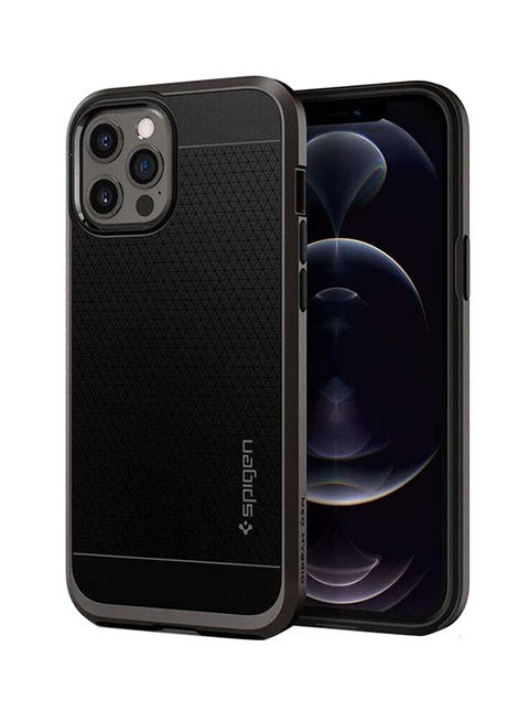 Neo Hybrid Designed Case Cover For iPhone 12 Pro MAX Gunmetal