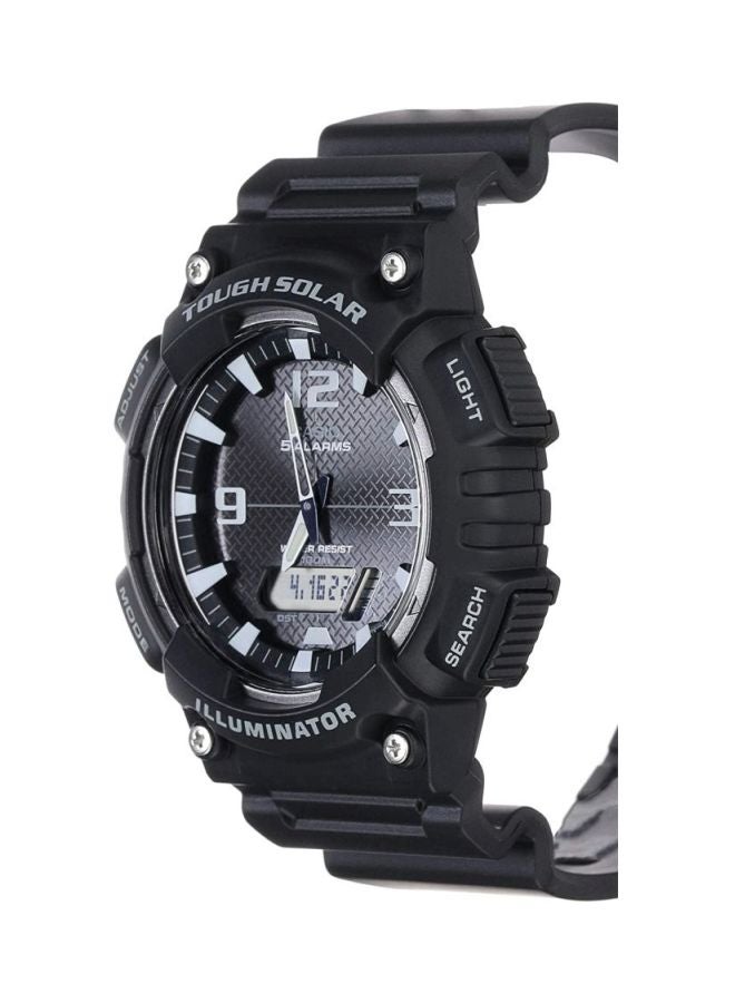 كاسيو ساعة يد كوارتز بعقارب ورقمية طراز AQ-S810W-1AV - قياس 52 مم - لون أسود للرجال - Image 4