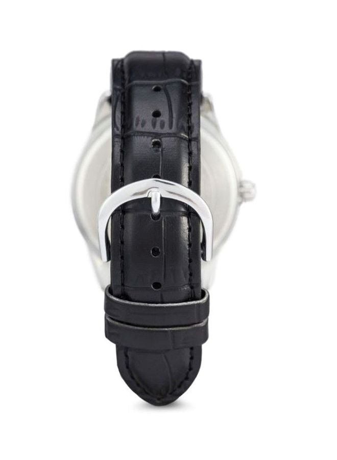 CASIO - Men's Leather Analog Quartz Watch MTP-V006L-1BUDF - 38 mm - Black - Image 1