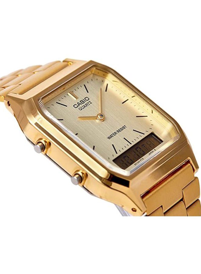 Men's Water Resistant Analog & Digital Quartz Watch AQ-230GA-9DMQ - 30 mm - Gold - v1619003559/N11954442A_7