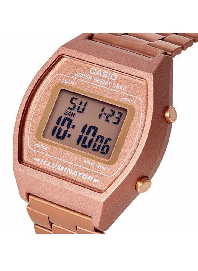 CASIO - Women's Vintage Water Resistant Digital Watch B640WC-5A - 39 mm - Gold - Image 1