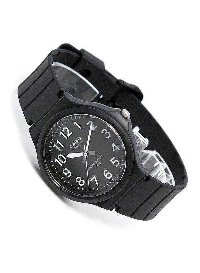 CASIO - Men's Resin Analog Quartz Watch MW-240-1BVDF - 44 mm - Black - Image 1