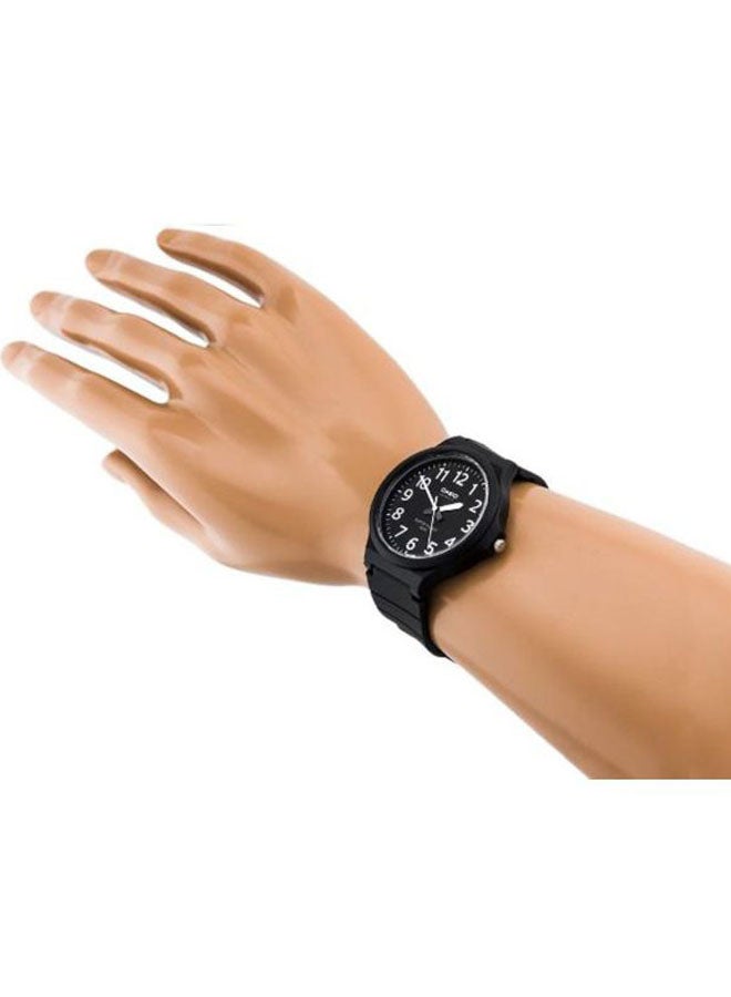 CASIO - Men's Resin Analog Quartz Watch MW-240-1BVDF - 44 mm - Black - Image 1
