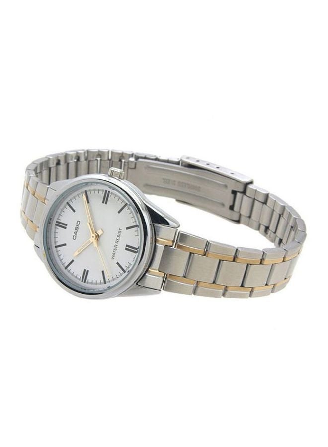 CASIO Women's Stainless Steel Quartz Analog Watch LTP-V005SG-7AUDF - 28 mm - Silver/Gold - Image 5