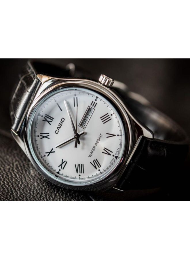 CASIO Women's Leather Quartz Analog Watch LTP-V006L-7BUDF - 25 mm - Black - Image 5