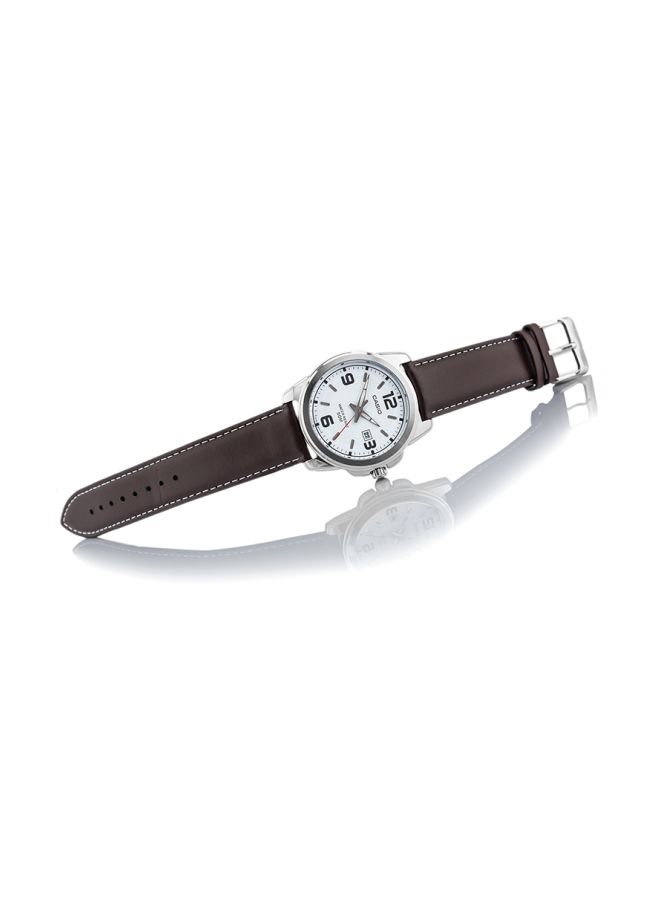 CASIO Men's Enticer Water Resistant Analog Watch MTP-1314L-7AVDF - 45 mm - Brown - Image 5