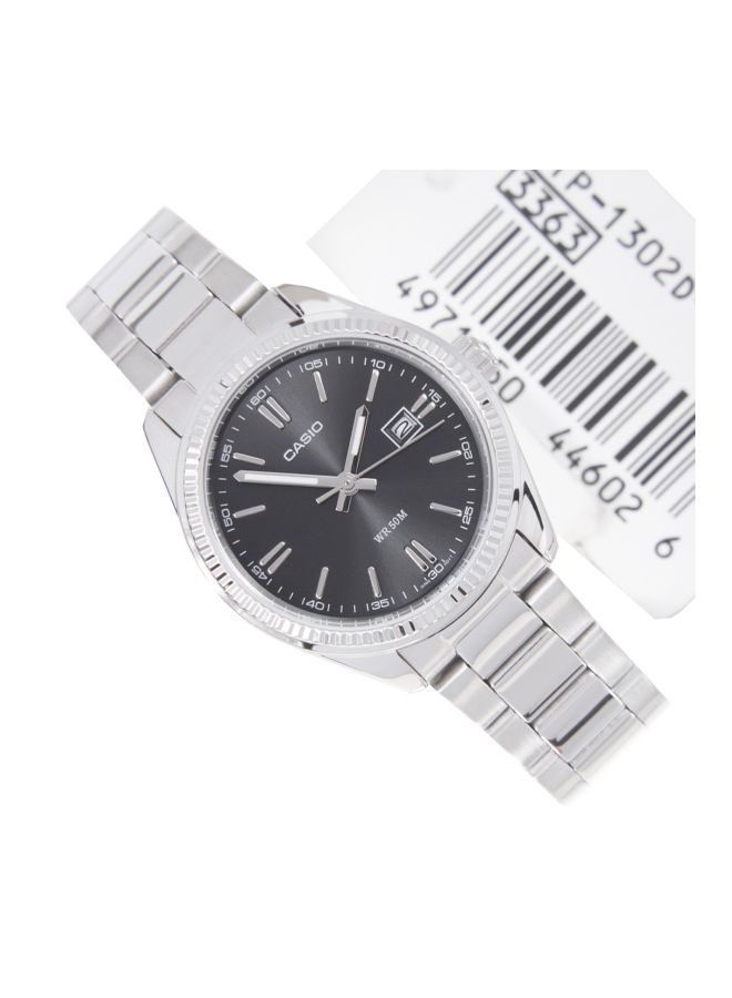 Men's Stainless Steel Analog Quartz Watch MTP-1302D-1A1VDF - 30 mm - Silver