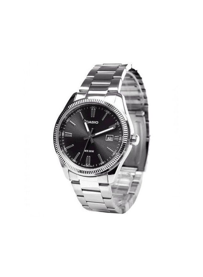 Men's Stainless Steel Analog Quartz Watch MTP-1302D-1A1VDF - 30 mm - Silver