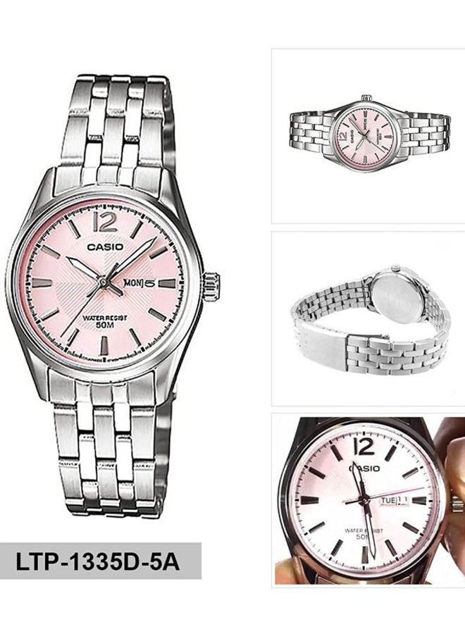 CASIO - Women's Water Resistant Analog Watch LTP-1335D-5AVDF - 36 mm - Silver - Image 1