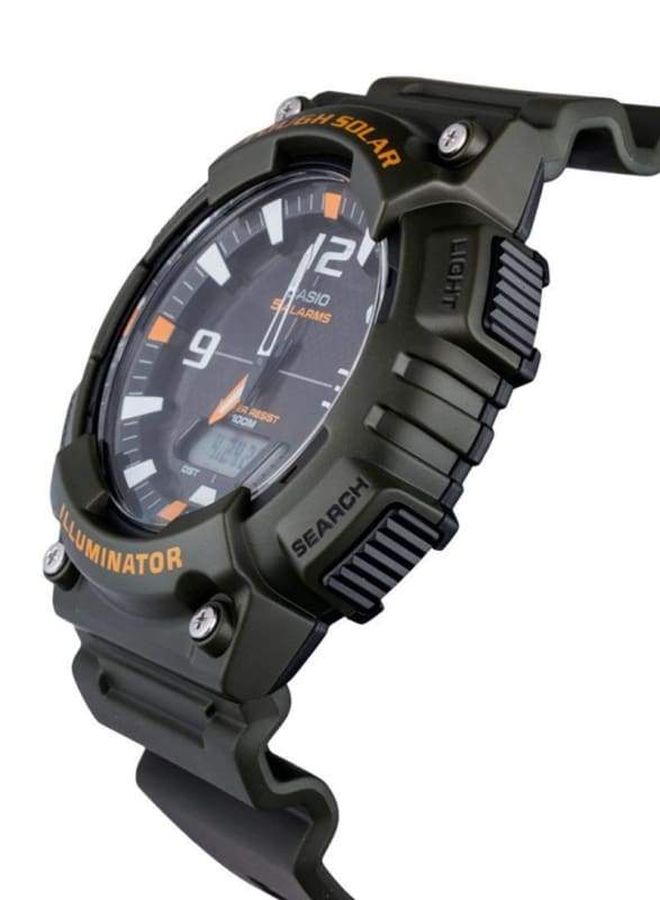 CASIO Men's Youth Analog & Digital Watch AQS810W-3AVDF - 52 mm - Green - Image 4