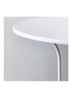 Generic Side Table  White  Colour Made Of  Steel White 50X68cm  - Image 2