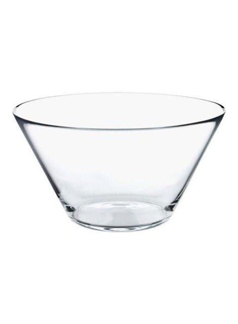 Serving Bowl Made Of Clear Glass Round CLear 28X15cm