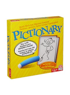Pictionary Board Game (English) - Sketch & Guess Fun for Family Game Night, 3 Levels of Clues, Includes Learn to Draw for Kids, Ages 7+