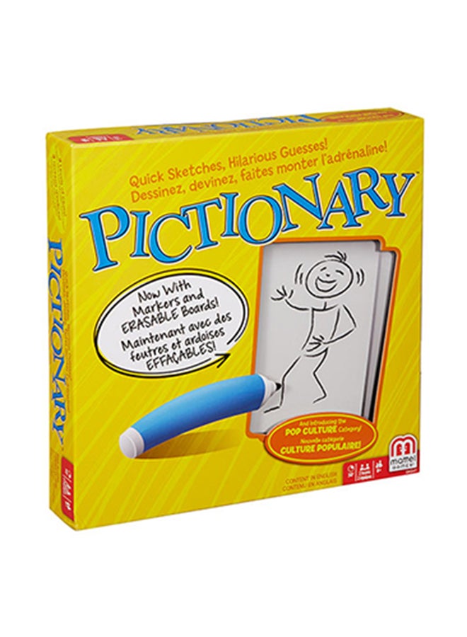 Mattel Games - Pictionary Board Game (English) - Sketch & Guess Fun for Family Game Night, 3 Levels of Clues, Includes Learn to Draw for Kids, Ages 7+ - Image 1