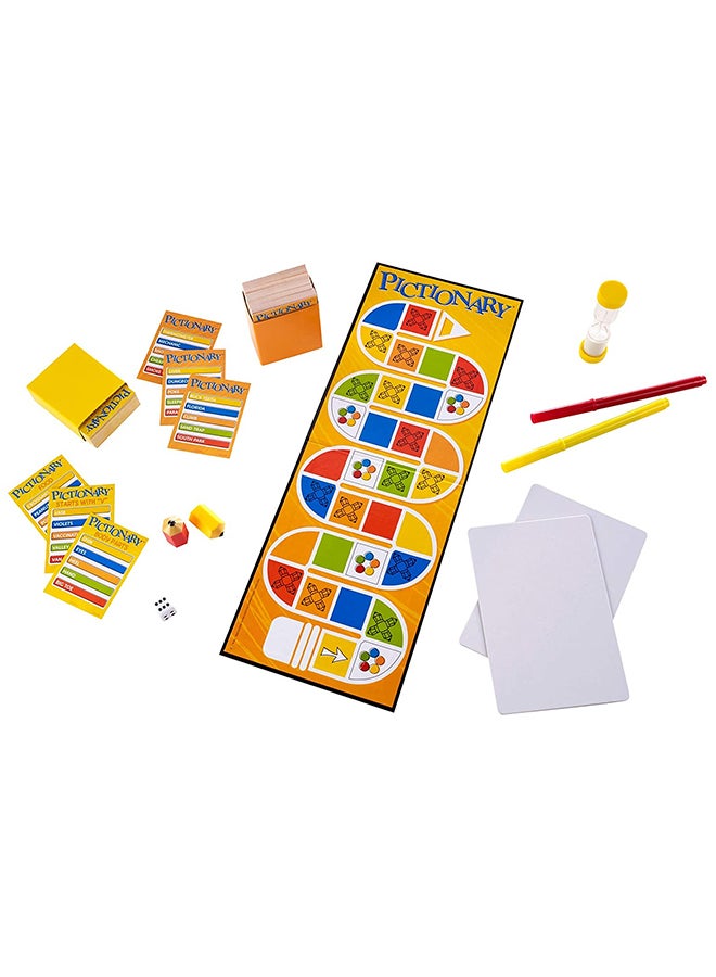 Mattel Games - Pictionary Board Game (English) - Sketch & Guess Fun for Family Game Night, 3 Levels of Clues, Includes Learn to Draw for Kids, Ages 7+ - Image 1