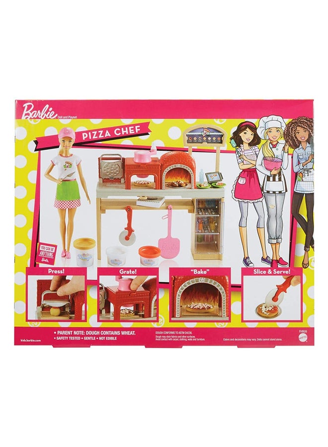 ماتيل جيمز مجموعة لعب ودمية شيف صنع البيتزا من باربي 8x38x30سم - Image 1