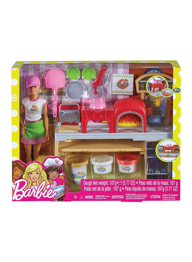 ماتيل جيمز مجموعة لعب ودمية شيف صنع البيتزا من باربي 8x38x30سم - Image 2