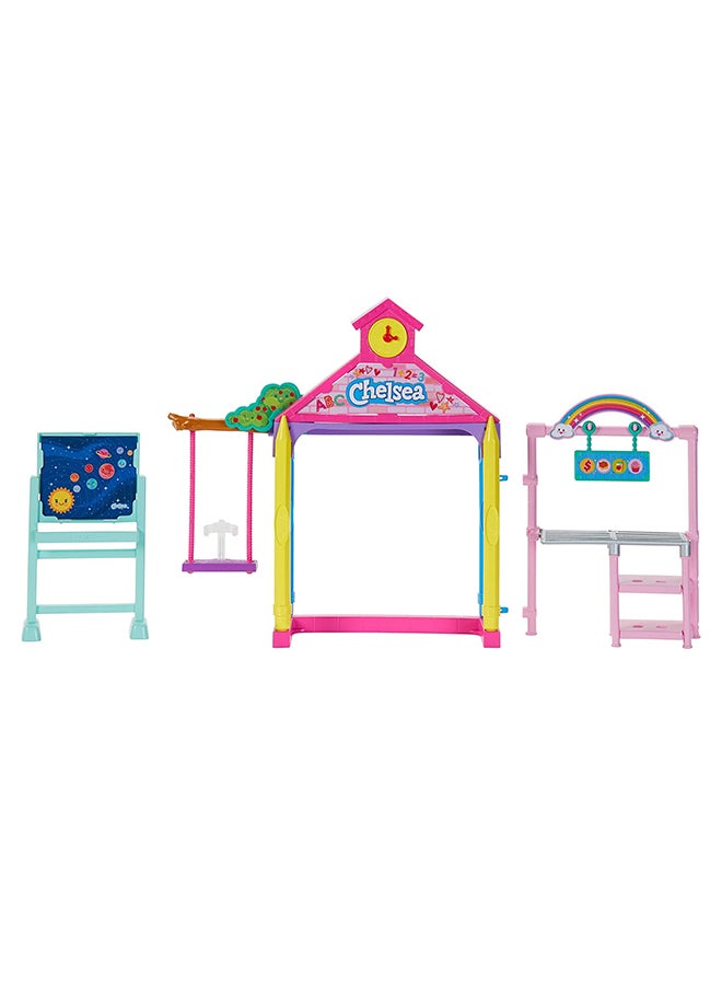Mattel Games Barbie Club Chelsea School Playset 30.48x39.37x26.67cm  - Image 5