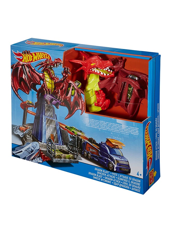 Mattel Games Hot Wheels Dragon Blast Playset DWL04 15x12x3inch - Image 2