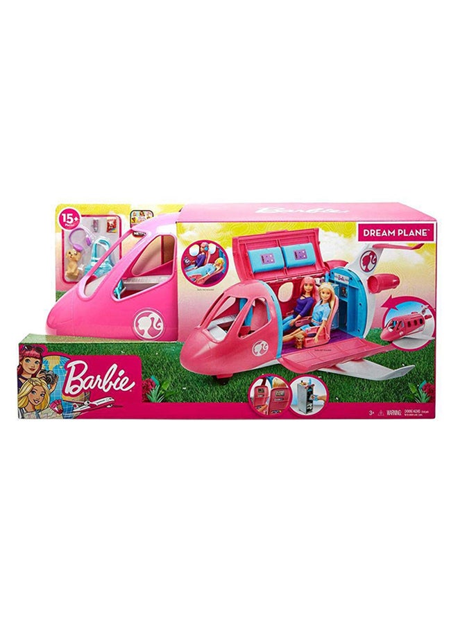Mattel Games Barbie Vehicles Dreamplane Toy It Holds 2 Trays, Meals, Snacks And Drinks 9.5x22.25x10.49cm  - Image 1