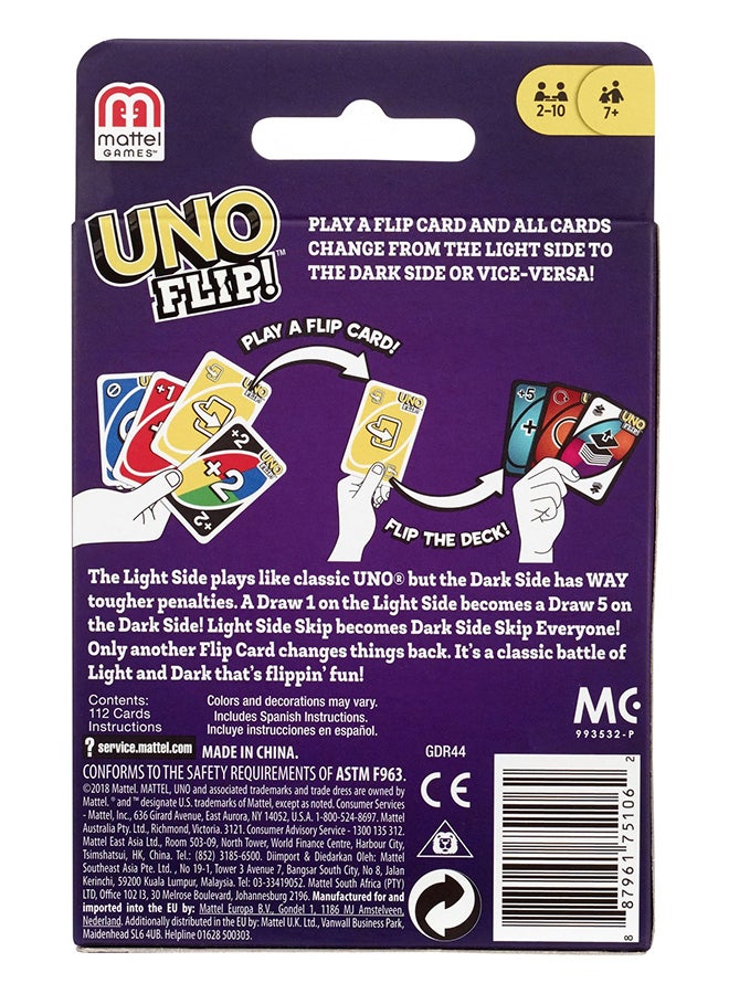 Mattel Games Uno Flip Card Game - Image 2