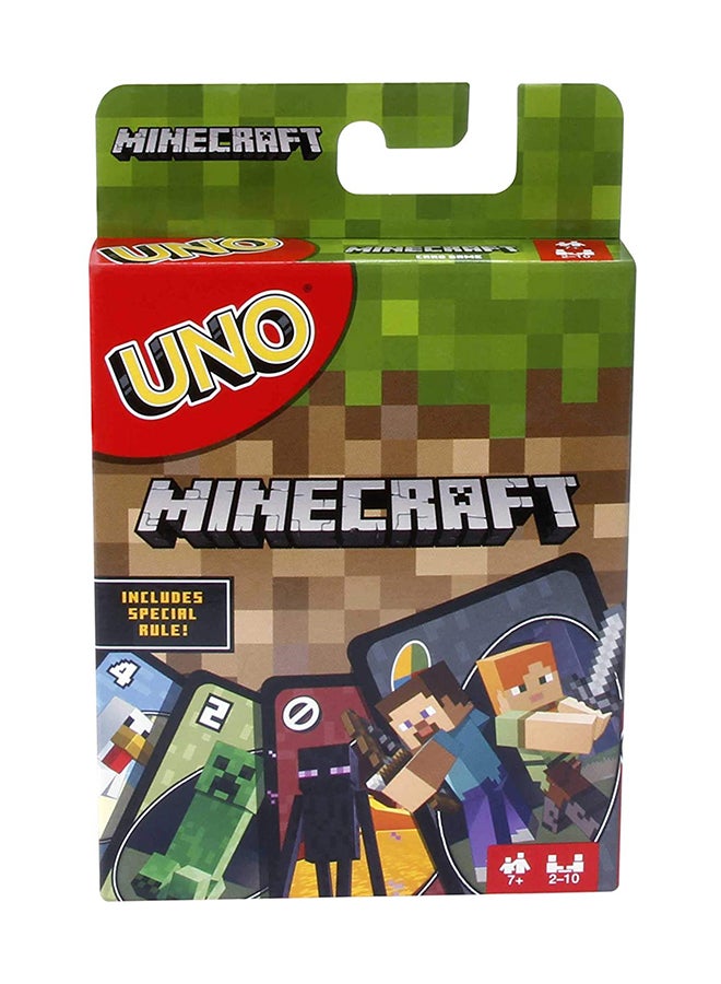 Mattel Games UNO Minecraft Characters Card Game FPD61 14.5 x 9.19 x 2.01cm - Image 2