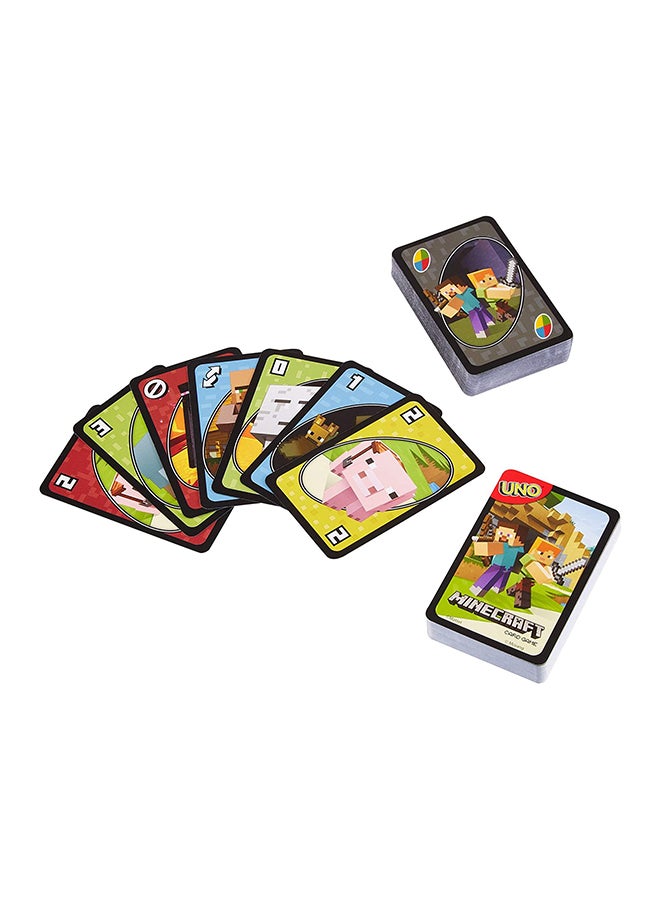 Mattel Games UNO Minecraft Characters Card Game FPD61 14.5 x 9.19 x 2.01cm - Image 3