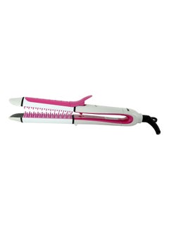 GEEPAS Hair Curler with Ceramic Plate Pink/White  - Image 2