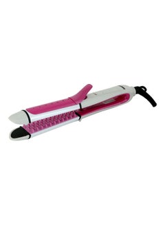 GEEPAS Hair Curler with Ceramic Plate Pink/White  - Image 3