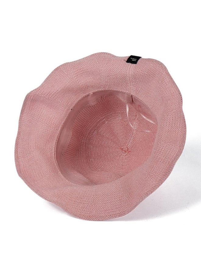 Generic Sun Protection Wide Bucket Hat Pink  - Image 3