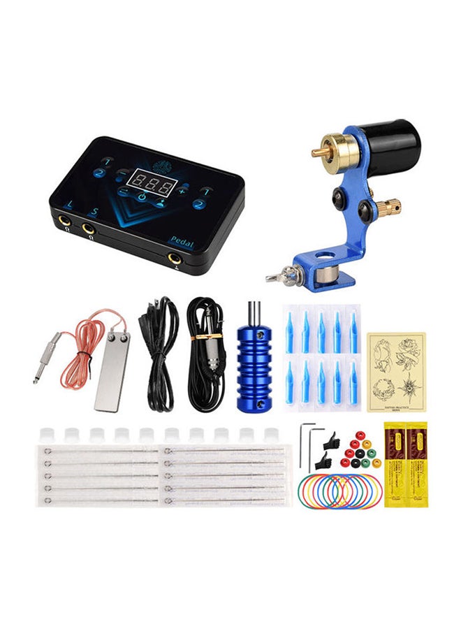 طقم ماكينة تاتو دوارة مع ملحقات متعدد الألوان - Image 1