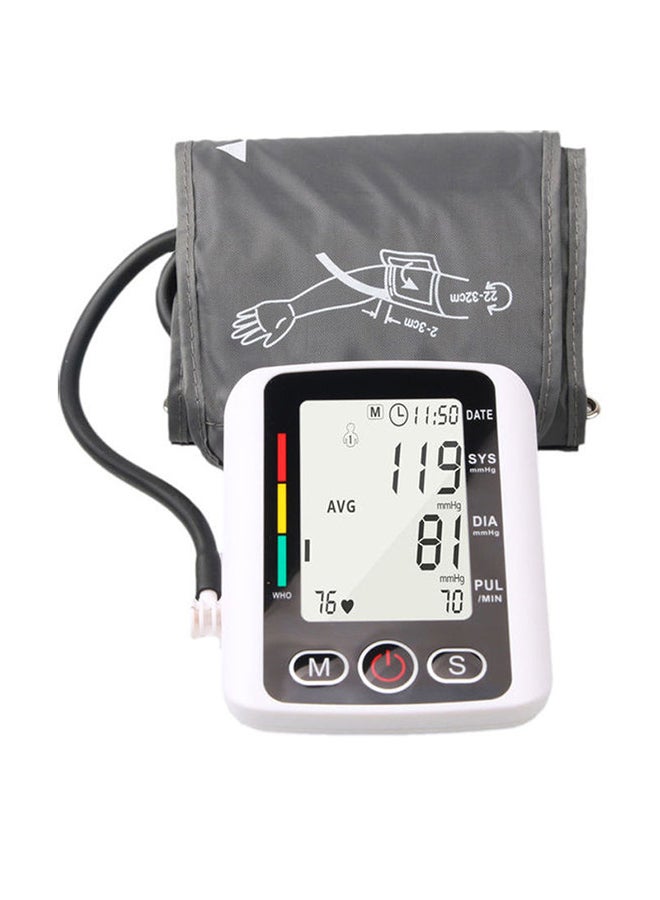 جهاز قياس ضغط الدّم محمول بشاشة LCD رقمية أوتوماتيكية - Image 1